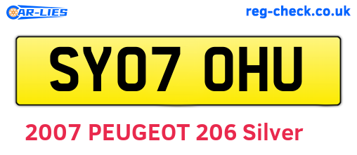 SY07OHU are the vehicle registration plates.