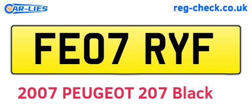 FE07RYF are the vehicle registration plates.