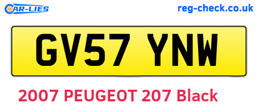 GV57YNW are the vehicle registration plates.