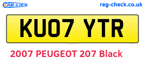 KU07YTR are the vehicle registration plates.