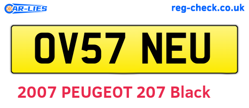 OV57NEU are the vehicle registration plates.