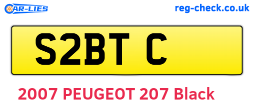S2BTC are the vehicle registration plates.