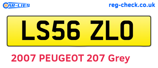 LS56ZLO are the vehicle registration plates.