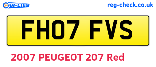 FH07FVS are the vehicle registration plates.