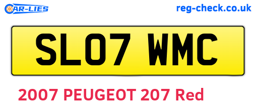 SL07WMC are the vehicle registration plates.
