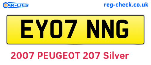 EY07NNG are the vehicle registration plates.