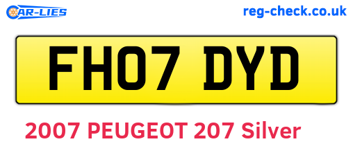 FH07DYD are the vehicle registration plates.