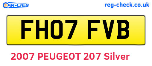 FH07FVB are the vehicle registration plates.