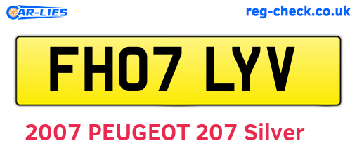 FH07LYV are the vehicle registration plates.