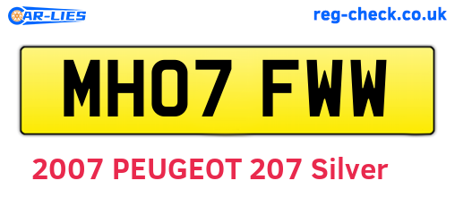 MH07FWW are the vehicle registration plates.
