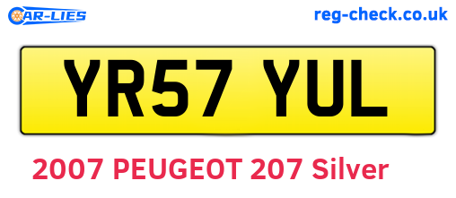 YR57YUL are the vehicle registration plates.