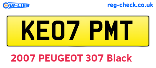 KE07PMT are the vehicle registration plates.
