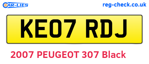 KE07RDJ are the vehicle registration plates.