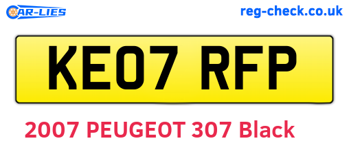 KE07RFP are the vehicle registration plates.