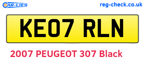 KE07RLN are the vehicle registration plates.