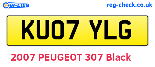 KU07YLG are the vehicle registration plates.