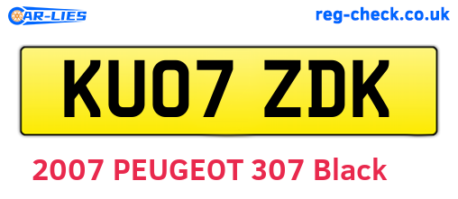 KU07ZDK are the vehicle registration plates.