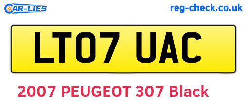 LT07UAC are the vehicle registration plates.