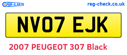 NV07EJK are the vehicle registration plates.