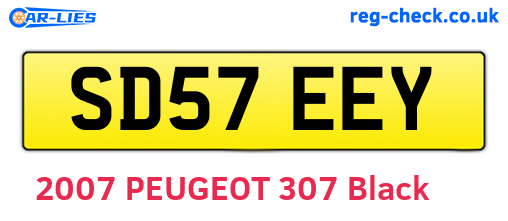 SD57EEY are the vehicle registration plates.