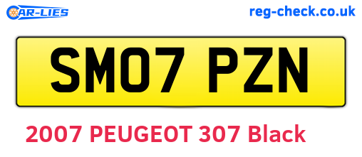 SM07PZN are the vehicle registration plates.