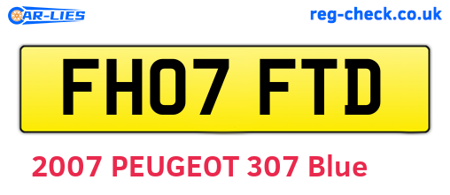 FH07FTD are the vehicle registration plates.