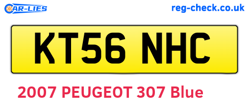 KT56NHC are the vehicle registration plates.