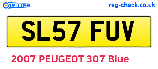 SL57FUV are the vehicle registration plates.
