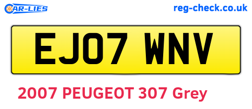 EJ07WNV are the vehicle registration plates.