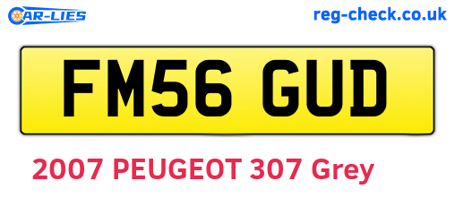 FM56GUD are the vehicle registration plates.