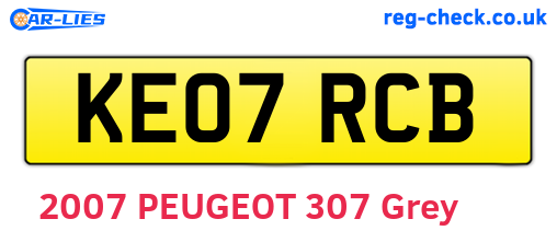 KE07RCB are the vehicle registration plates.
