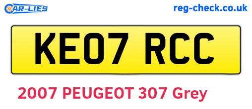 KE07RCC are the vehicle registration plates.