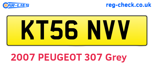KT56NVV are the vehicle registration plates.