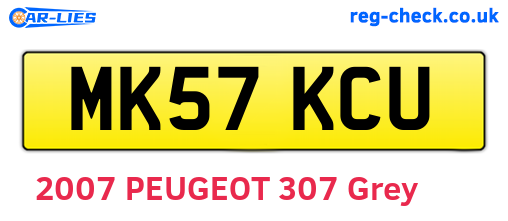 MK57KCU are the vehicle registration plates.