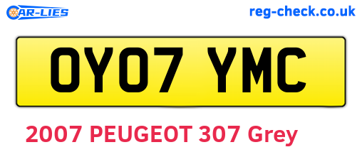 OY07YMC are the vehicle registration plates.