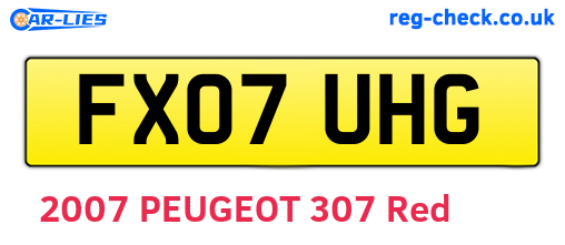 FX07UHG are the vehicle registration plates.