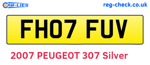 FH07FUV are the vehicle registration plates.