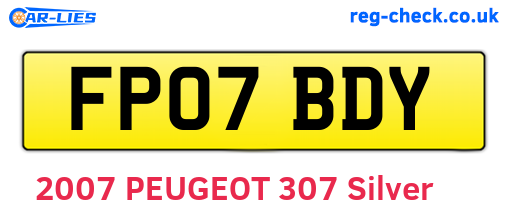 FP07BDY are the vehicle registration plates.