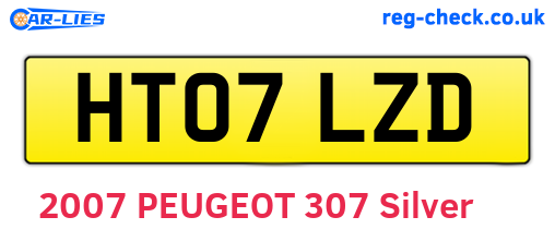 HT07LZD are the vehicle registration plates.