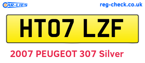 HT07LZF are the vehicle registration plates.