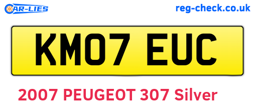 KM07EUC are the vehicle registration plates.