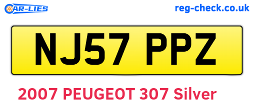 NJ57PPZ are the vehicle registration plates.