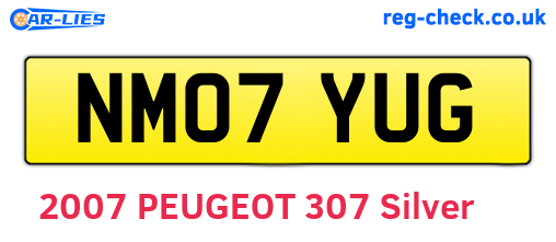 NM07YUG are the vehicle registration plates.