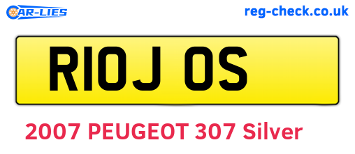 R10JOS are the vehicle registration plates.