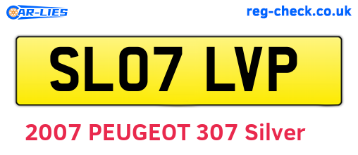 SL07LVP are the vehicle registration plates.