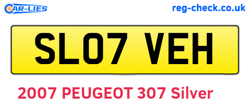 SL07VEH are the vehicle registration plates.