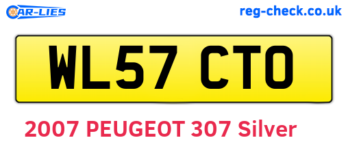 WL57CTO are the vehicle registration plates.