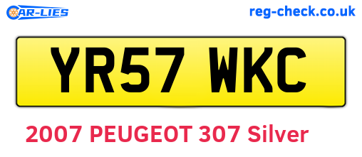 YR57WKC are the vehicle registration plates.