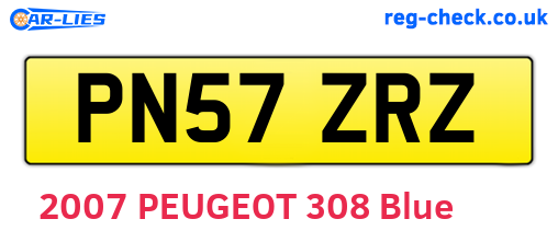 PN57ZRZ are the vehicle registration plates.