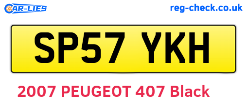 SP57YKH are the vehicle registration plates.